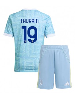 Detské Futbalové oblečenie Juventus Khephren Thuram #19 2025-26 Krátky Rukáv - Preč (+ trenírky)